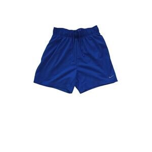 Nike Dri-FIT Loose Fit Athletic Shorts XS Blue Drawstring Pockets NWT